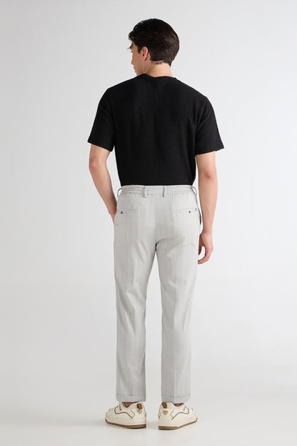 Cloudgrey Striped Linen Pants