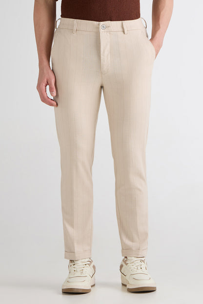 Earthy Striped Linen Pants