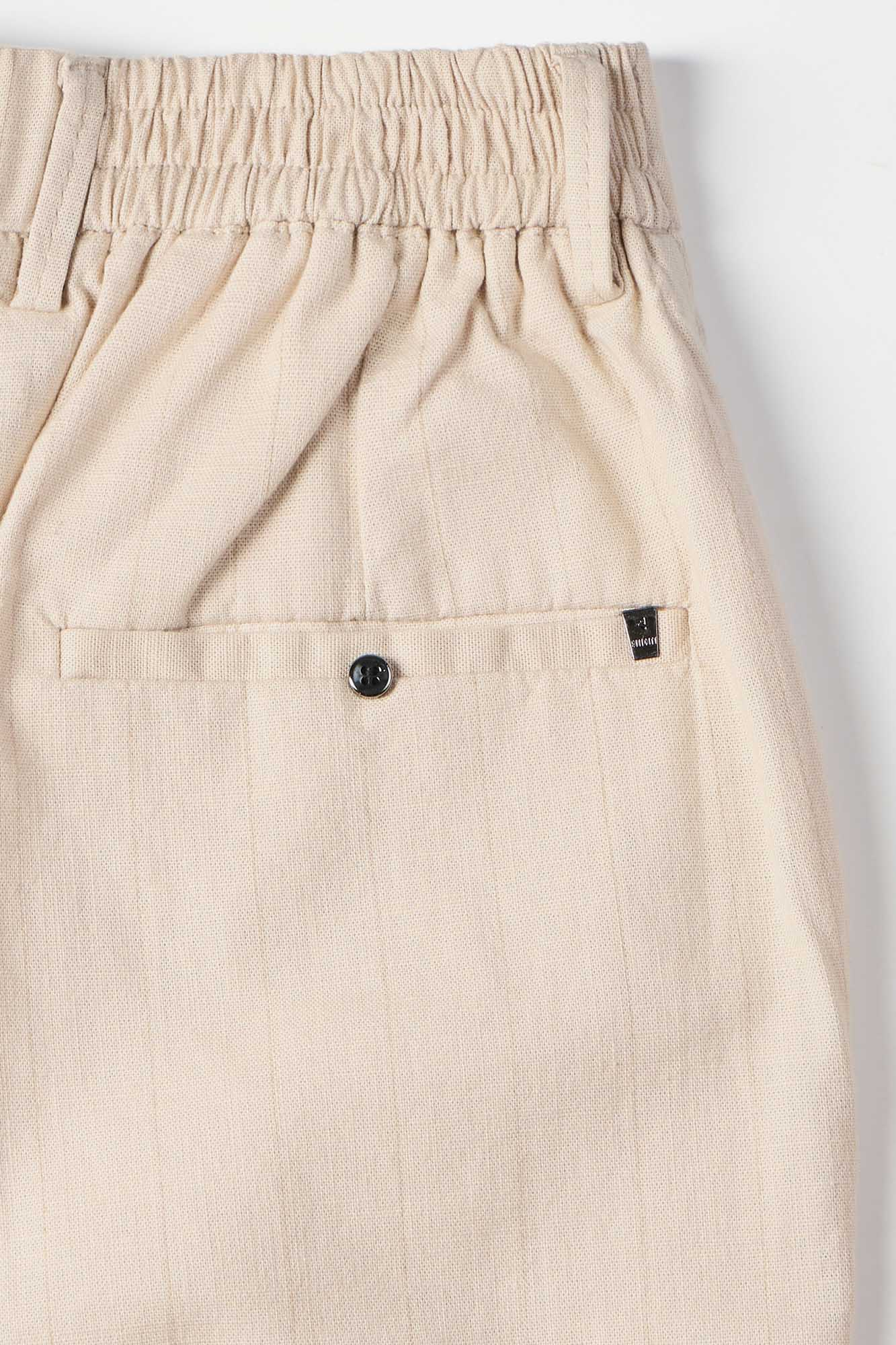 Earthy Striped Linen Pants