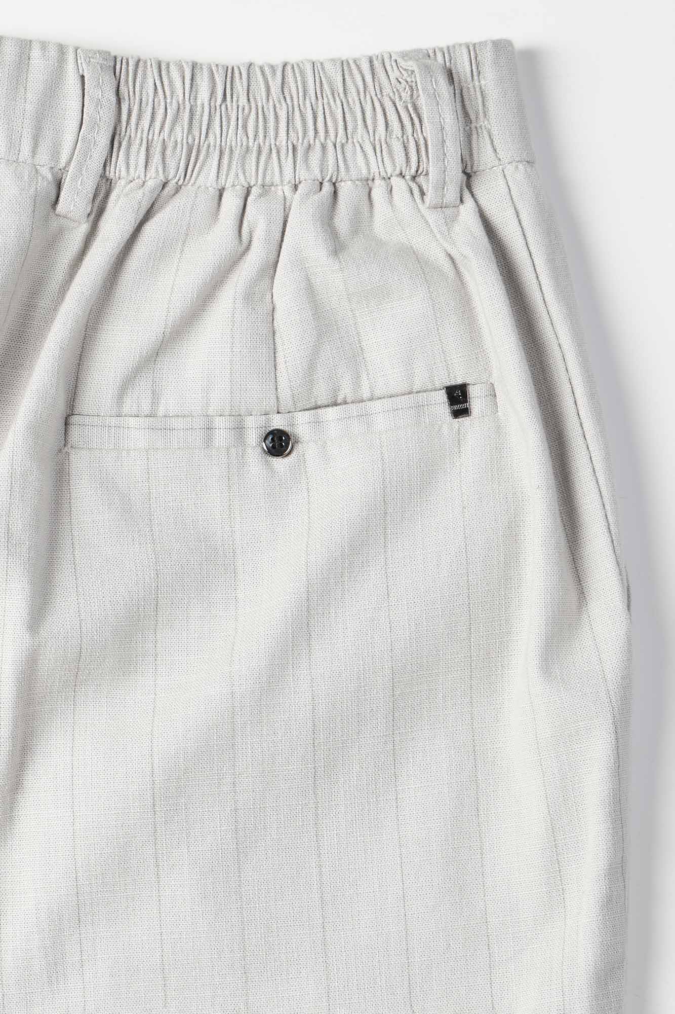 Cloudgrey Striped Linen Pants