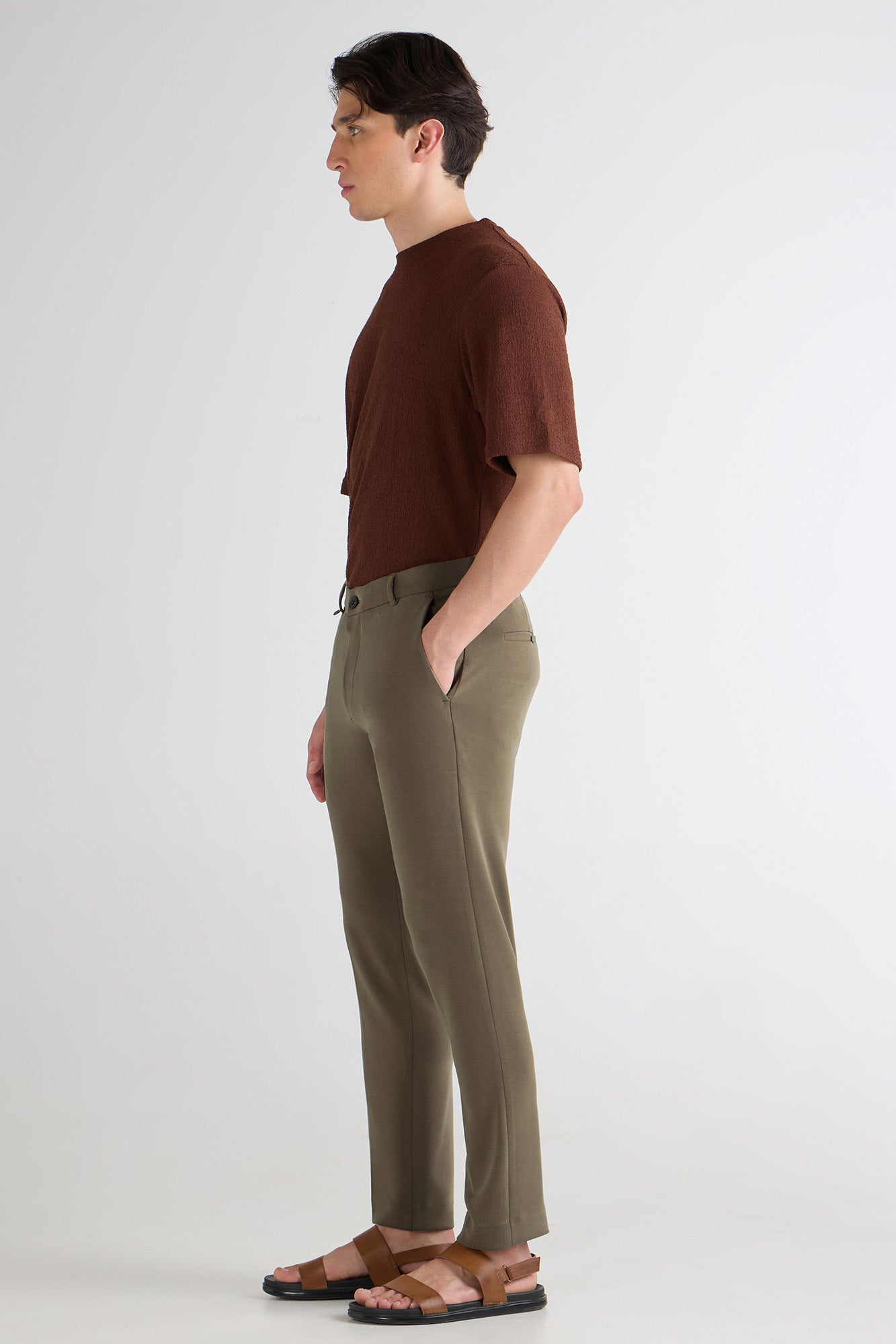 CloudSoft Trousers- Camel Shade