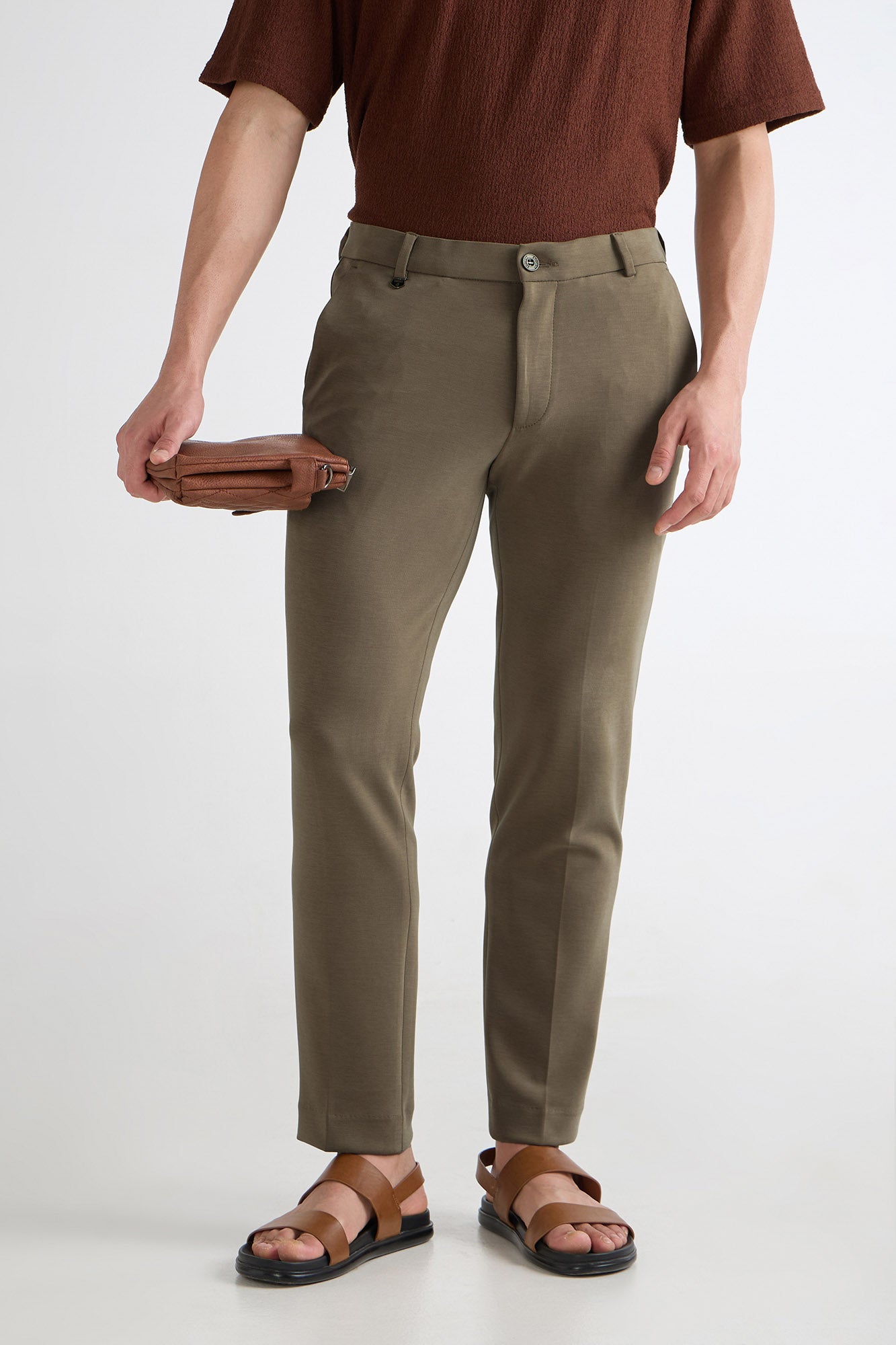 CloudSoft Trousers- Camel Shade