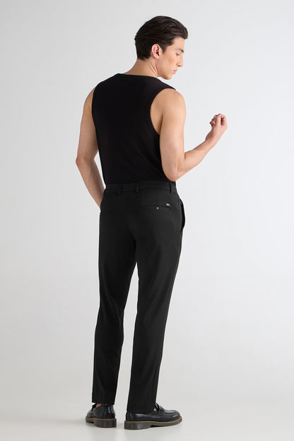 Black Slate Modern Grid Trouser