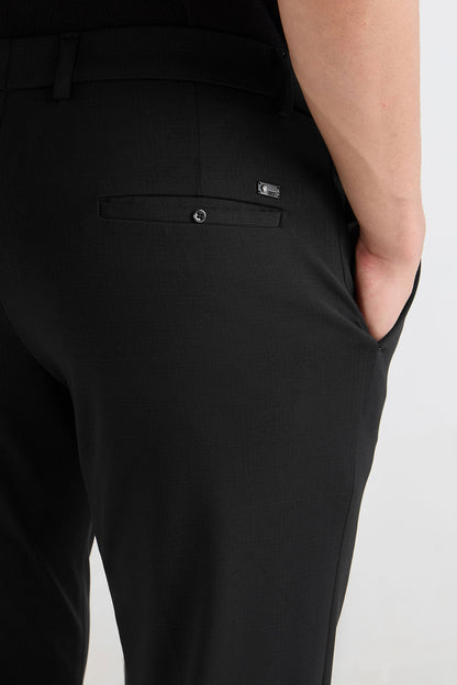 Black Slate Modern Grid Trouser