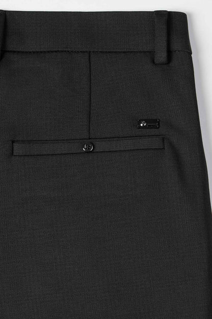 Black Slate Modern Grid Trouser